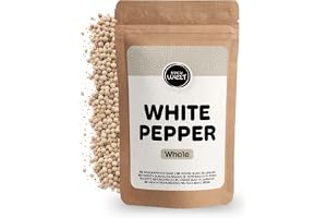 Spicy Welt Vitpeppar Hel & Hela Vitpepparkorn (500g) - För Béchamelsås, Fiskbullar, Potatismos, Dillkött & Stuvning