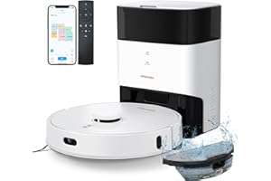 ‎AIRROBO AIRROBO GT21 Saugroboter mit Wischfunktion: Staubsauger Roboter mit 3.5L Absaugstation | LiDAR Navigation | 180Min Laufzeit | Automatischer Entleerung | Starker Saugkraft | App-Steuerung