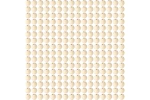 DIAONIAN 300 Pièces Perles en Bois 8mm, Boule en Bois,Boules Naturelles Pour Décorations Artisanales, Bracelets, DIY (300, 8mm)