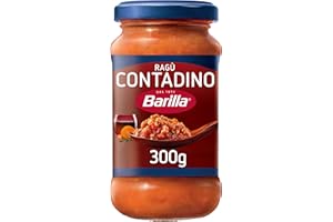 Barilla Sugo Ragù Contadino, Salsa Pronta al Pomodoro con Vino Rosso, Sugo Pronto, Confezione da 300g