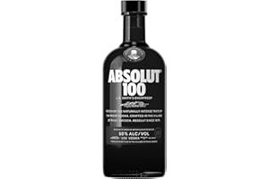 ‎ABSOLUT VODKA Absolut Vodka 100 – Edel-Vodka in eleganter, schwarzer Flasche – Luxuriöses Genusserlebnis – 1 x 0,7 l