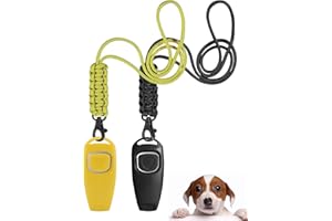 TODREMOU Hundepfeife Rütter Rückruf-Hundepfeifen Hochfrequenz Hunde Pfeifen Pfeife Hund Hundepfeiffe Pfeife Klicker Hundeklicker Set Clicker Hundetraining Clickertraining
