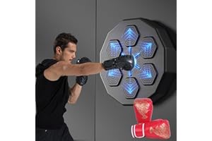 CCACHE Scatola musicale smart da parete, bersaglio per allenamento, attrezzatura per allenamento di boxe, divertente gioco per combattimento o allenamento, per kickboxing, karate, casa, palestra (dimensione: