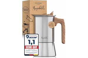 ‎MORGENHELD Morgenheld STYLE Premium Edelstahl Espressokocher 4 Tassen 200ml Induktion Espressomaker für alle Herdarten Mokkakanne Espressokanne induktionsgeeignet Espressomaschine Mokkakocher Induktionsherd