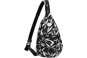 HUA ANGEL Stylisch Brusttasche Crossbody Bag Leichter Rucksack Damen Heren Wasserdicht Sling Bag Brusttasche UmhäNgetasche Mit Flaschenfach FüR Reisen Sportlich Wandern