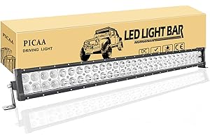 PICAA Led Lichtleiste Led Arbeitsscheinwerfer 32 Zoll 79CM 180W Led Lichtbalken 12V Led Zusatzscheinwerfer Bar LED Arbeit Licht Bar für SUV Offroad ATV UTV Traktor 4x4 Auto