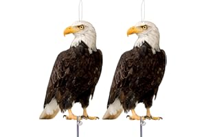 KUNGFU MALL Taubenabwehr, Vogelschreck Vogelabwehr, Taubenschreck Für Balkon, Plastik Eule Habicht, Karton Pappe mit Reflective Tape, Vogelscheuche, Raben Patzenabwehr 2 Stück