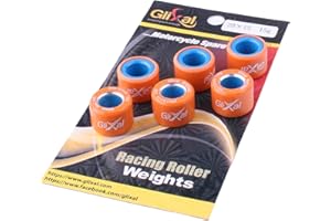 Glixal 20X15mm High Performance Racing Variator Roller Weights Set For Honda PCX 125 150 Polaris RZR 200 SYM SUZUKI KYMCO VESPA Scooter Quads ATV UTV (15 Gram)