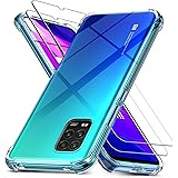 Ferilinso Cases for Xiaomi Mi 10 Lite 5G with 3 Pack Tempered Glass Screen Protector Transparent for Xiaomi Mi 10 Lite 5G