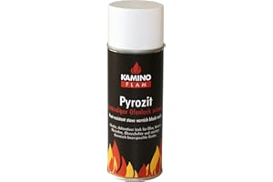 Kamino-Flam Forno Vernice Spray Smalto Alta Temperatura, Nero Opaco, 300 ml (Confezione da 1), 300 unità