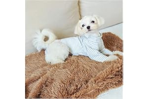 NC NC Couvertures moelleuses en Peluche pour Chiens Double Face Super Soft Couverture Chaude et Douce Couverture pour Chien de Compagnie Couverture de lit Couverture de lit Animal, 36 * 56 cm Plein