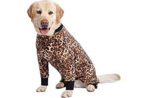 Axcimond Body pour chien après Op - Combinaison de récupération pour chien - Combinaison de récupération pour chien après la chirurgie - Manches longues - Alternative au collerette pour chien