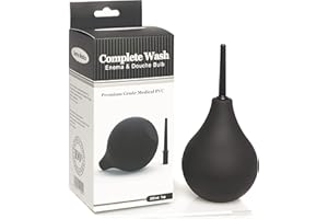 DERMA MEDICO Enema Bulbo Kit Enema para Limpieza Colon 225ml Silicona Limpiador Anal Ducha Vaginal Hombre Mujer