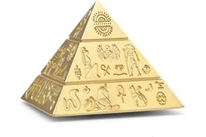 LNCOJOLM Pyramide Fidget Spinner Schreibtisch Spielzeug für Kinder Erwachsene Stress Relief, Metall Fidget Cube Schreibtisch Dekoration für Büro, Geburtstagsgeschenk Party Gunst Klassenzimmer Preise