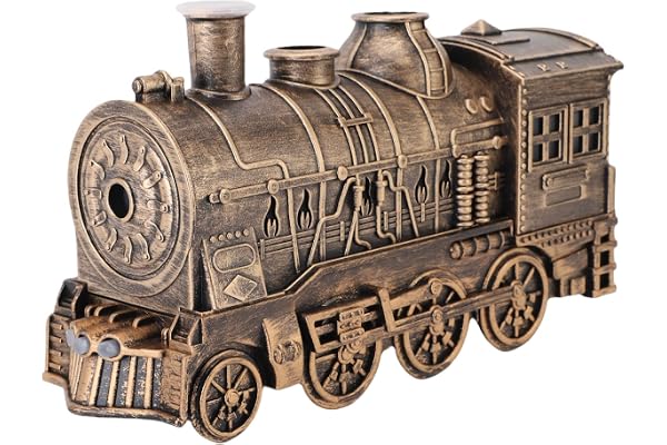 Ejoyous Train Luftfuktare 300 Ml Tyst Aromaterapidiffusor med Kall Dimma och Dubbla Sprutmunstycken för Sovrum, Kontor och Sk
