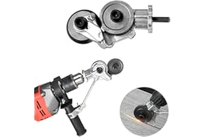 NS JUVYIG Grignoteuse de tôle,Coupeur de plaque de perceuse électrique, accessoire de perceuse de grignoteuse en métal avec adaptateur pour couper des plaques de métal (Universal)