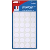 Pastilles Autocollantes Avery Zweckform - 416 Rondes Blanches Ø8mm | Étiquetage Organisation