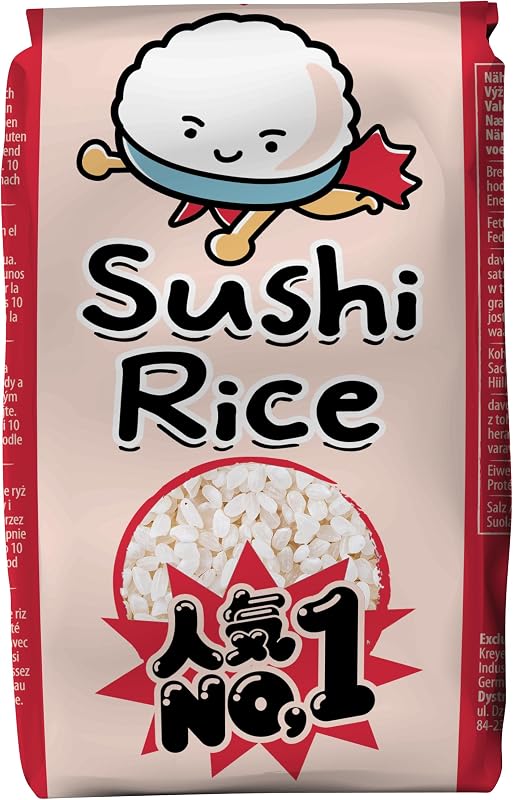 RICEFIELD Sushi Reis, Rundkorn, Japonica - 1 x 500 g
