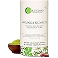 Gut & Beyond Moringa Gummies for Skin, Eye, Hair Gummies for Vitality, Boosts Brain Function & Immunity, Hormonal Balance, Heart, Liver & Bone Health with Vitamins A, C, E, Lemon Flavour, 60 Gummies