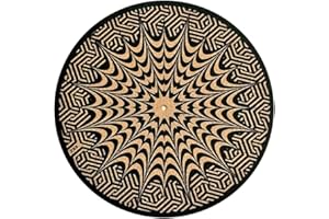 TazStudio Kork-Plattenspieler-Matte für bessere Klangunterstützung auf Vinyl-LP-Plattenspieler – originelles geometrisches Design, Mischmuster [3 mm dick]