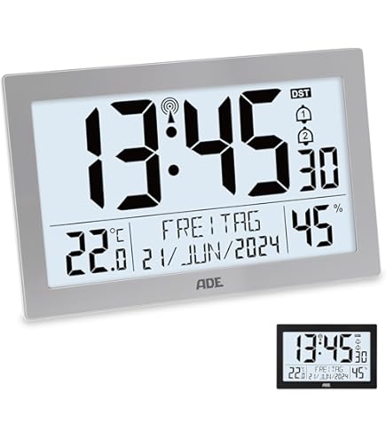 Tfa Dostmann Uhr Mit Tag Und Datum Digitale Wanduhr TFA Dostmann