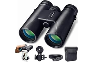 SLOKEY DISCOVER THE WORLD Slokey 10x42 Binoculars for Adults - Professional Waterproof and Lightweight Binoculars with Long Range, BaK4 and FMC Prisms - Ideal for Bird Watching, Safari, Hiking, and Astronomy