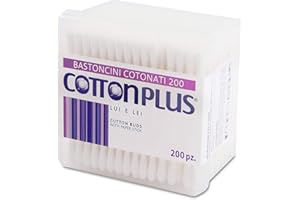 COTTONPLUS Cotton Plus BASTONCINI COTONATI 200 pz. - LINEA BEAUTY | Igienici e delicati