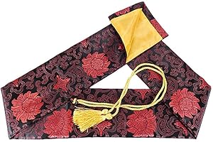 SOFIALXC Bolsa De Espada De Seda Samurai Katana Wakizashi Tanto Cubierta De La Espada Bolsa De Transporte con Borla Dorada,D