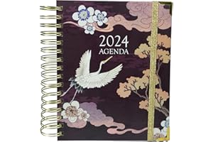 SWEETCOLOR Agenda Escolar Página por Día | Ideal para Profesores y Alumnos | Color Morado | Medidas 2,5 x 20 x 21,5 cm - Sweet Color