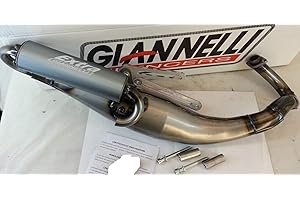 GIANNELLI MARMITTA SCOOTER EXTRA V2 PIAGGIO MC2 5095/01 - NRG 96/01- GILERA STALKER '97/01 OMOLOG. CEE E13 0221 SIL.ALLUM.ANODIZ.