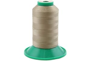 ‎NTS NÄHTECHNIK NTS Nähtechnik 1000m Nähgarn, Ledergarn 60, Farbauswahl, Filament Garn für Leder (Dunkelbeige)