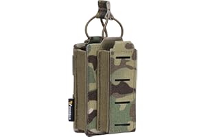 IDOGEAR Bolsa Táctica Molle Bolsas de Revistas LSR 5,56&9mm Portador de Revistas de Airsoft Militar Corte Láser Única Bolsa de Canguro