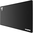VicTsing Gaming Mouse Mat XXL Comfortable Extended Large Mouse Pad Waterproof Keyboard Mat with Non-Slip Base, Stitched Edges, Smooth Surface for Computer and Desk (800x400x2.5 mm)-Black