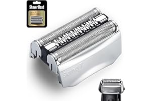 PIOSARAFIEM Rasierer Ersatz-Scherkopf für Braun Series 7, Upgrade-Technologie Ersatz-Scherkopf für Braun Series 7, Silber