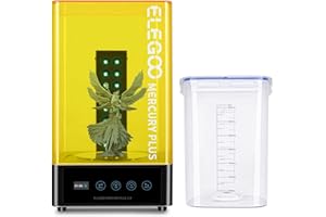 ELEGOO Mercury Plus V2.0 Wash and Cure Machine 2 en 1 avec Plateau Tournant pour Modèles en Résine d'Imprimante 3D de Photopolymérisation UV pour Mars Photon S Photon Mono LCD/DLP/SLA