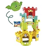 Clementoni- Soft Little Dragon in The Ball Drop Castle-Gioco Prima Infanzia 10 Mesi (Italiano, Inglese, Francese, Tedesco, Sp