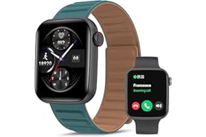 Bebinca Smartwatch Damen Herren mit Telefonfunktion, 1,75" HD Touchscreen Fitness Tracker, Fitnessuhr mit Herzfrequenz Schlafmonitor, IP68 Wasserdicht Uhr für Android iOS(Schwarz)