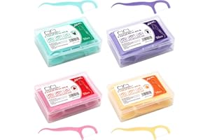 AMZSKU Dental Flossers Lot de 200 bâtonnets de fil dentaire avec design en forme de Y