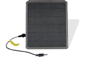 GardePro SP350 Panel Solar con Batería Recargable para Cámara de Caza, 12V/1A, 9V/1.3A, 6V/2A, Enchufe 5.5x2.1mm/4.0x1.7mm para Cámara de Caza GardePro A3S, A5, A60, E5, E5S, E6, E8, X20, X50