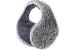 Jywmsc Strick Ohrenschützer für Den Winter Unisex Ohrenschützer für Männer und Frauen Faltbare Winteraccessoires