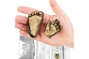 BabyRice Baby Casting Kit to Make 3D Hand and Foot Plaster Casts (Bronze)