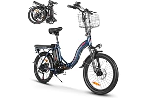 SAMEBIKE 250W 60NM Bici elettrica 20" Fat Tire Bici elettrica pieghevole batteria 36V/13Ah, autonomia massima fino a 60-110km, fuoristrada mountain bike city e-bike