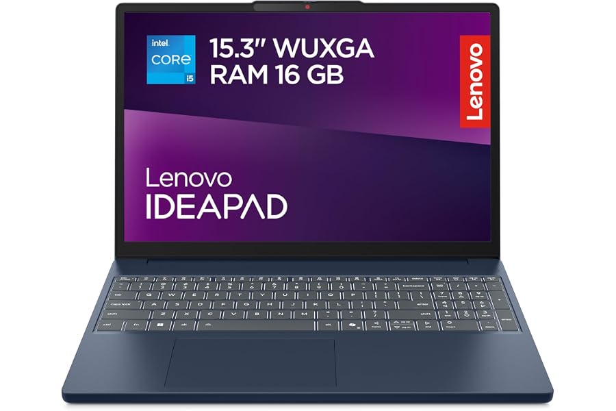 Lenovo IdeaPad Slim 3 Gen 10 – Ordenador Portátil 15.3" WUXGA (Intel Core i5-13420H, 16 GB RAM, 512 GB SSD, Wi-Fi 6, USB