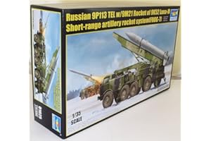 Trumpeter 01025 – Modèle Kit Russian 9p113 tel W/9 m21 Rocket of 9 K52 Luna M Short de Range Rocket Artillerie