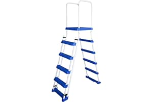 SPIRATO Sicherheitsleiter mit Plattform für Pools bis 1,22 m Höhe