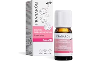 Pranarôm Solution Défenses Naturelles Aux Huiles Essentielles Bio Augmente la Résistance de l’Organisme Pranabb 10 ml
