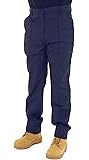 SITE KING Mens Classic Workwear Trousers Size 28 to 56 with Button & Zip Fly