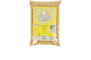 Corn Poppets | Granos de Maíz para Palomitas Sabor Vainilla | Palomitas para Palomitero Saludables, 100% Natural, Sin Gluten, Sin Aceite de Palma | Maiz en Grano Pack ahorro 2,5 kg