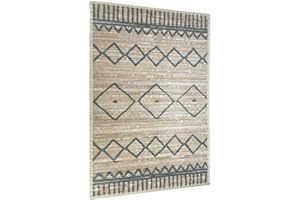 Acomoda Textil – Alfombra Bambú para Interior y Exterior. Alfombra con Cenefa Resistente, Lisa, Estampada y Antideslizante para Hogar, Dormitorio, Cocina, Jardín y Entrada. (120x150 cm, Modelo A)