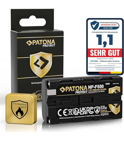 PATONA 2x Protect V1 Battery Replacement for Sony NP